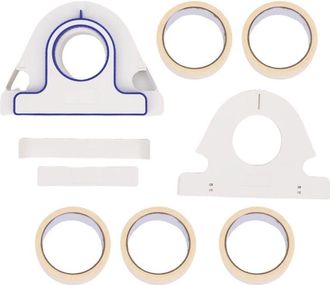 OEM Juego Aplicador De Cinta Adhesiva, Dispensador De Cinta Para Pintores Y 5 Rollos De Cinta Blanca De 25 Mm Para Decoraci&oacute;n