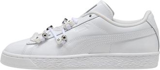Puma Suede Bloom Patent - Dames - Fitnessschoenen - Wit - 37 EU - Leer - Fitness