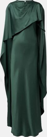 SIMKHAI Abito lungo Izel in raso con mantella