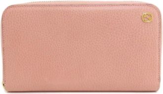 Gucci Pre-owned Wallets, female, Pink, Size: ONE SIZE Pre-owned Leather wallets