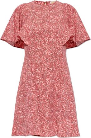 Michael Kors Losvallende Jurk - Dames - Korte kleedjes - Rood - L - Polyester - Kleedjes