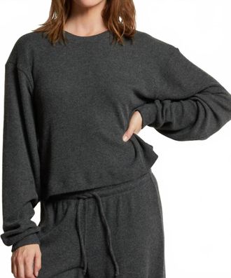 perfectwhitetee Stills Long Sleeve Top In Black