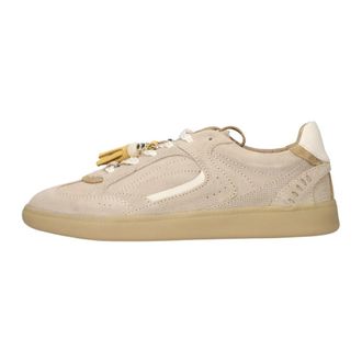 Notre-V Schoenen, Dames, Beige, 43 EU, Leer, Sia-02 Sneakers