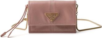 Prada leather shoulder bag - women - Calf Leather/Leather - OS - Pink