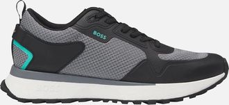 HUGO BOSS Mens Hugo Boss Mens Grey/Black Jonah Runn Trainers - Size: 10
