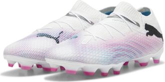 Puma Puma Unisex Adults Future 7 Pro+ Fg/Ag Soccer Shoes, Puma White-Puma Black-Poison Pink, 6.5 UK