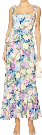 Show me your Mumu Paxton Midi Dress In Flower Shop