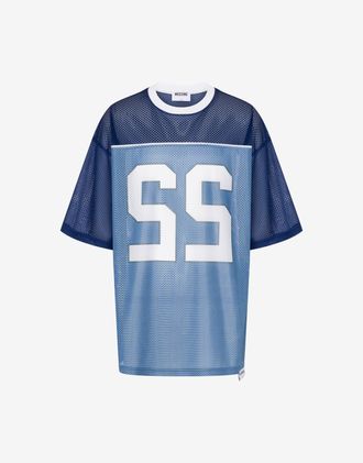 Moschino Technical mesh T-shirt - Blue