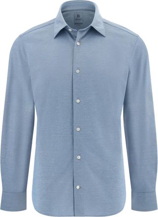 Boggi Milano Camicia con colletto abbottonato - Blu