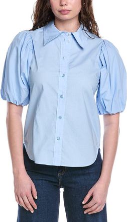 Rebecca Taylor Puff Sleeve Button-Down Shirt