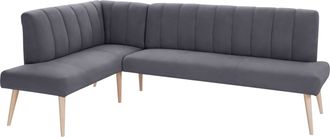 Exxpo Sofa Fashion Eckbank »Costa, moderne Rückensteppung, bequem und elegant, hoher Holzfuss« hochwertig verarbeitet, Frei im Raum stellbar