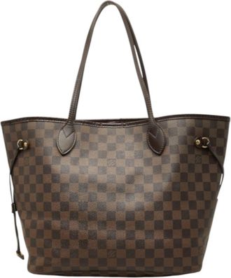 Louis Vuitton Damier Brown Damier Canvas Pvc Leather Shoulder Bag Tote Bag (Pre-Owned)