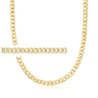 Ross-Simons Italian 6mm 18kt Yellow Gold Curb-Link Necklace