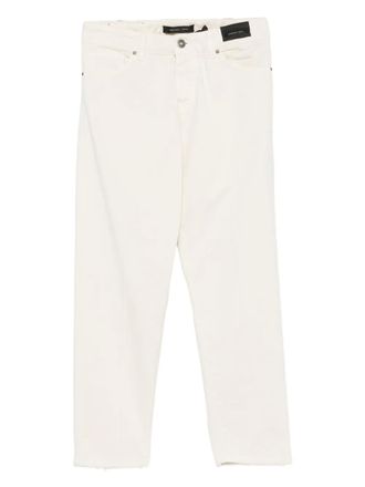 Michael Coal Broek met franje - Beige