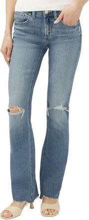 Silver Jeans Co Suki Curvy Mid Rise Slim Bootcut Jeans in Kickin It at Nordstrom, Size 27 31