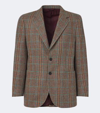 Rubinacci Checked virgin wool blazer