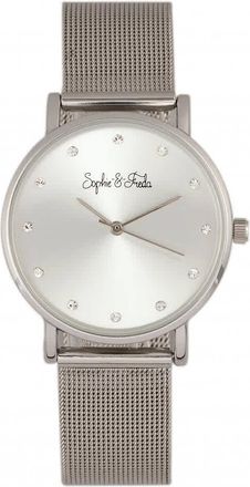 Sophie & Freda Savannah Crystal Silver Dial Ladies Watch SF4201