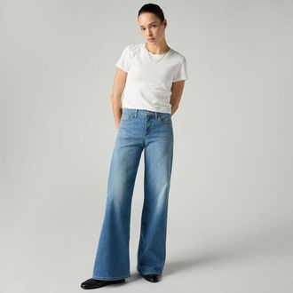 Levi's 318 Shaping Wide Leg Jeans - Womens - 25X30 - Blue