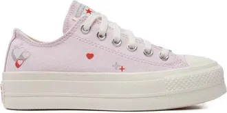 Converse CTAS Lift A09115C Sneaker Womens Pink Platform Y2K Heart Shoes TF6704