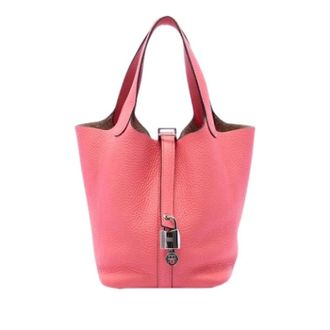Herm&egrave;s Pre-owned Picotin Lock 18 - Dames - Pre-owned - Roze - Maat: ONE Size Leer