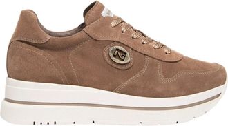 Nero Giardini Sneaker con plateau in camoscio - - Shoes - Donna - Beige - 39 EU