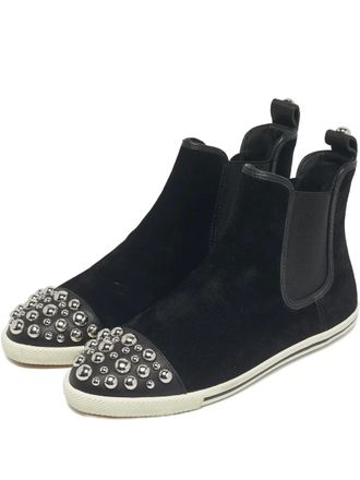 Marc Jacobs Sneakers met studs - Zwart