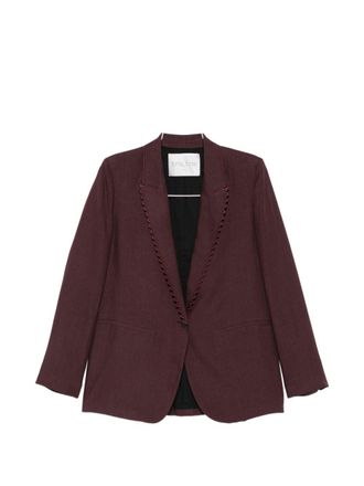 Forte_Forte Einreihige Jacke aus Leinen