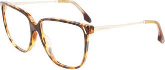 Victoria Beckham Brown Acetate Glasses Womens (Frames)