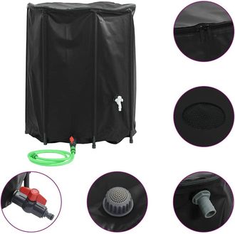 vidaXL Dep&oacute;sito De Agua Plegable Con Grifo Pvc 1250 L Vidaxl