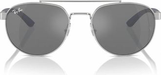 Ray-Ban Grey Mirror Silver Pilot Unisex Sunglasses RB3736 003/6G 56