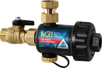 RBM Filtro Magn&eacute;tico Para Montaje Bajo Caldera Rbm Mg1 3/4 Negro