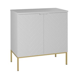 Petits Meubles Mueble bajo lavabo 80cm encimera paneles de melamina y mdf blanco