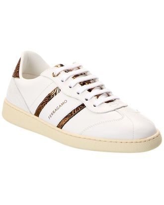 Ferragamo Achille 2 Leather & Suede Sneaker