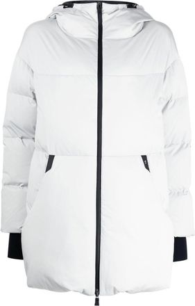 Herno quilted hooded down coat - women - Polyester/Down/Polyurethane/Polytetrafluoroethylene (PTFE)/Polyamide/Polyamide/Polyester/Feather/Elastan