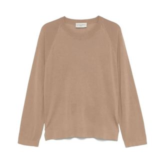 Officine G&eacute;n&eacute;rale Nate Jumper - male - Officine G&eacute;n&eacute;rale - Round-neck Knitwear - Beige - XL - Knitwear