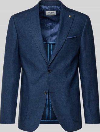 Carl Gross Carl Gross Regular Fit Sakko aus Leinen-Mix Modell Tebbo in Marine, Gr&ouml;&szlig;e 106