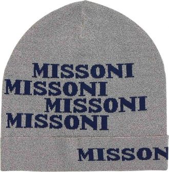 Missoni Haaraccessoires - Dames - Hoeden - Blauw - ONE Size - Wol - Accessoires