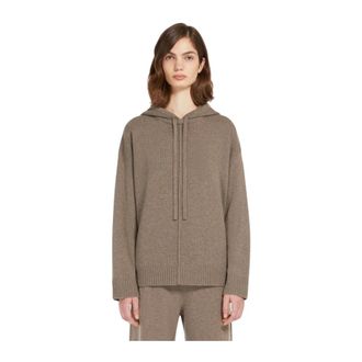 Max Mara Hoodies, female, Brown, Size: S Hoodies