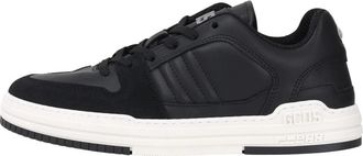 GCDS Zwarte Sneakers Eigentijdse Stijl - Heren - Sneakers - Zwart - 44 EU - Leer - Schoenen