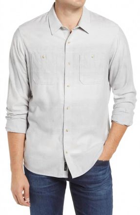 Travis Mathew Mens Rya Eddie Shirt In Heather Gardenia