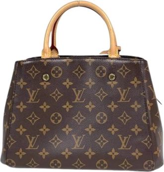 Louis Vuitton Tweedehands Canvas Louis Vuitton tassen - Dames - Vintage Handtas - Bruin - ONE Size - Vintage