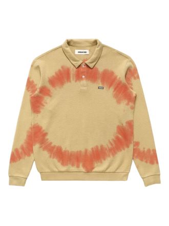 Metalwood Studio printed logo-patch polo shirt - Neutrals