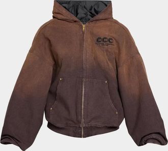 Willy Chavarria Men & apos;s Faux Suede Tonal Ombr&eacute; Jacket