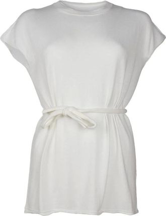 Alpha Studio White Cotton Kimono Style Dress