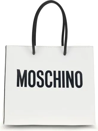 Moschino White Calf Leather Bos Taurus Womens Handbag