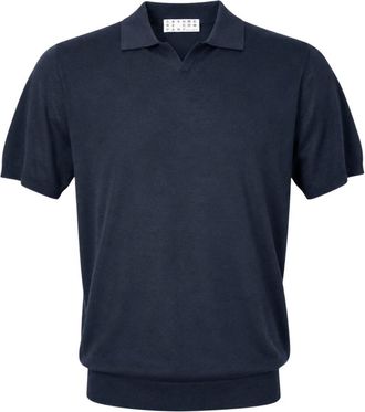 Cashmere Company Shirts - Heren - Polos - Blauw - XL - Tops
