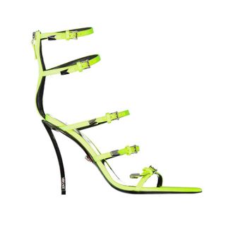 Versace Silk Stiletto Heel Womens Sandals