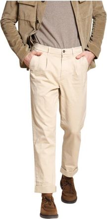 Mason's Gabardine Relaxed Fit Chino Broek - Heren - Chinos - Beige - L - Katoen - Broeken