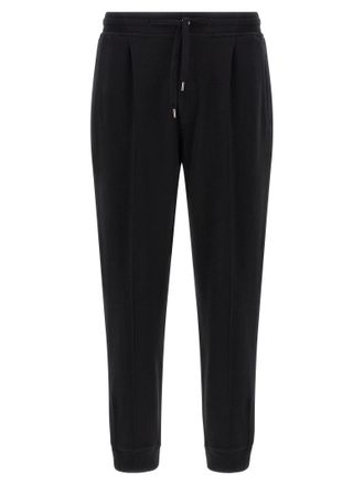 Brunello Cucinelli Cr&ecirc;Te Joggers Pants Black