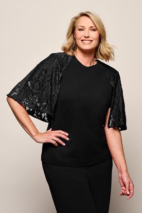 Mart Visser Katherina Top Zwart Maxi